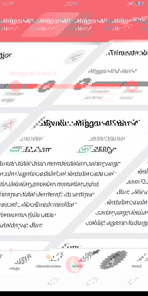sdh lebih dri hpl 4 hari tapi baby nya masih anteng