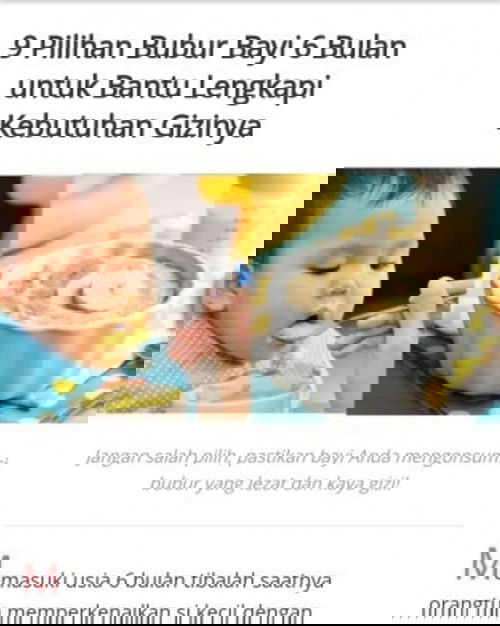 Tips memilih bubur instan untuk bayi 6 bulan