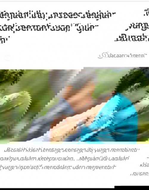 Menjadi Ibu,proses belajar yang tak pernah usai #ArtikelFavoritTAP