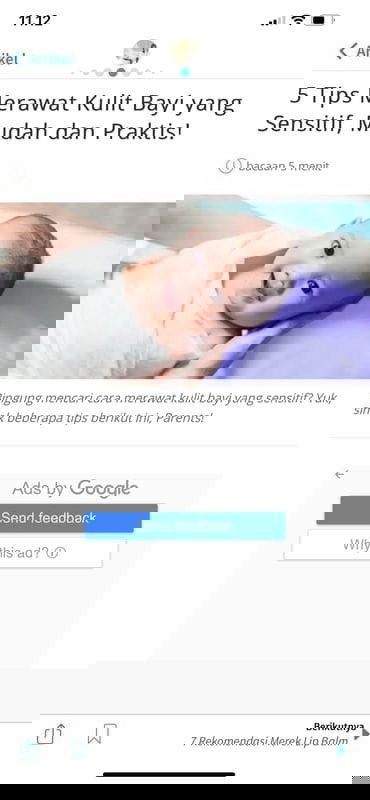 Artikel tips merawat kulit bayi yang sensitif