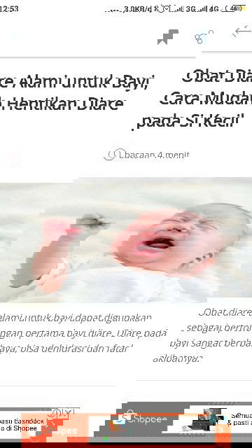 Artikel Favoritku, Ketika si Kecil Diare.