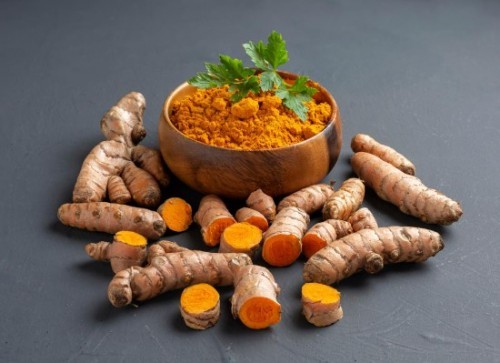 Fresh boiled turmeric