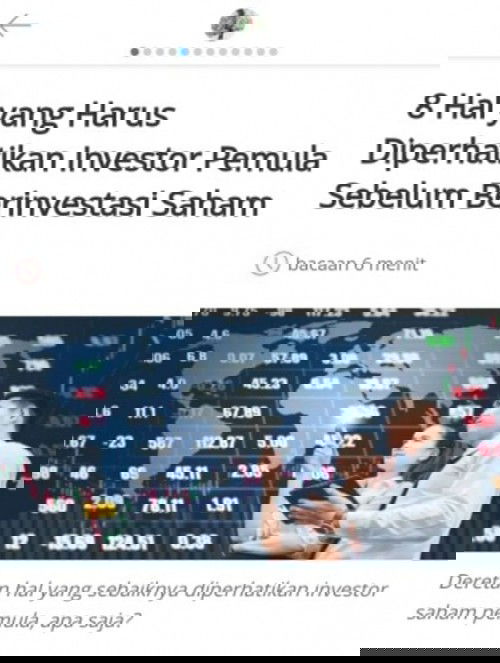 8 Hal Yang Harus Diperhatikan Investor Pemula Sebelum Berinvestasi Saham