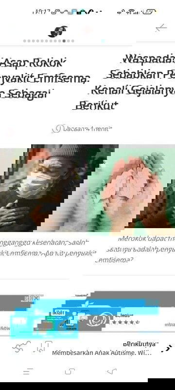 Kenali Penyakit Emfisema, yang Menyerang Paru-Paru Akibat Rokok.