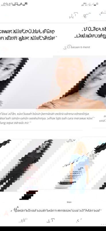 Usia 30 ke atas?Ayo Merapat! Ada Tips Agar Kulit  Sehat