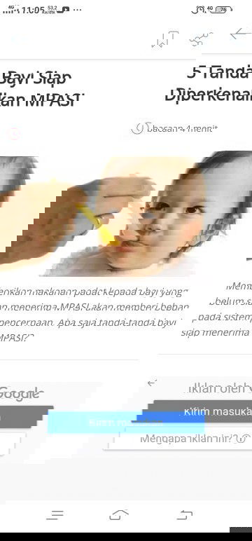 Artikel tentang tanda anak sudah boleh MPASI