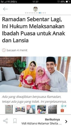 Ramadhan Sebentar Lagi, Ini Hukum Melaksanakan Ibadah Puasa untuk Anak dan Lansia.