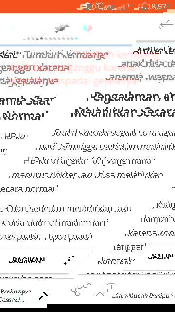 Pengalaman anemia saat melahirkan, mendadak tidak bisa melihat dan pingsan