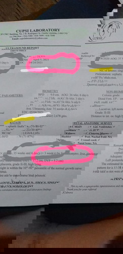 ULTRASOUND RESULT CONCERNED!