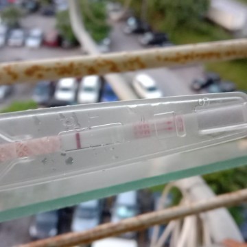 Awak nampak berapa line
saya nampak 2 line samar sgt