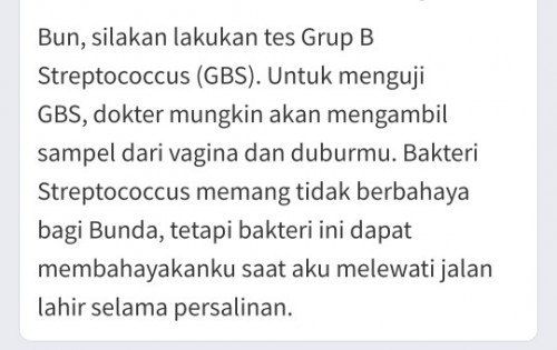 Tes grup B streptococcus (GBS)