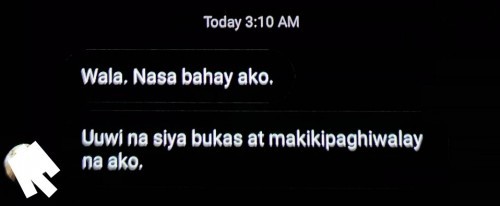 Is he cheating or not.