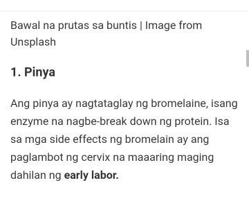 Nakakasama pala ang pinya🙁