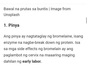 Nakakasama pala ang pinya🙁