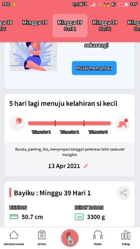 minta keikhlasannya bunda bundaa hpl tinggal 5 hari lagi semoga di lancarkan persalinan nya 🙏