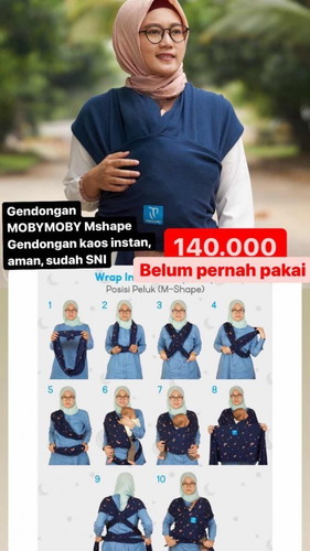 DIJUAL GENDONGAN MOBYMOBY M-SHAPE BELUM PERNAH DIPAKAI