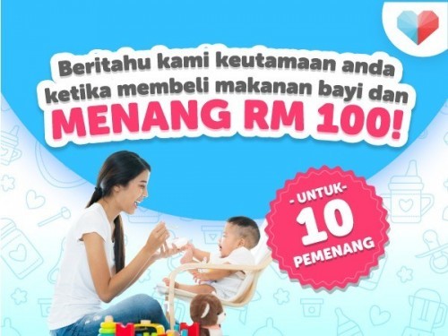 Ekslusif! Menang RM100 untuk 10 orang yang bertuah hari ini!