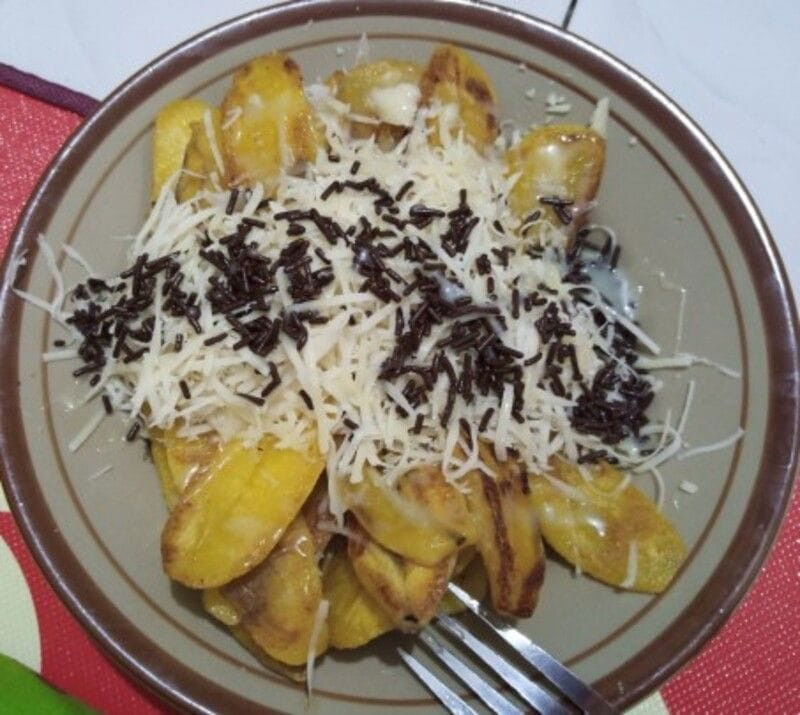 Pisang bakar Keju Susu Meses