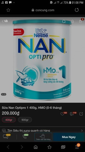 Em cho bé dùng Sữa ct loại này đc kh v mom ,bé 2th 22ngay tuổi
