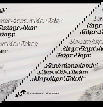 Berusaha ikhlas meski sulit