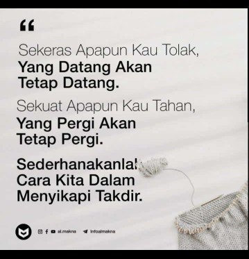 Berusaha ikhlas meski sulit