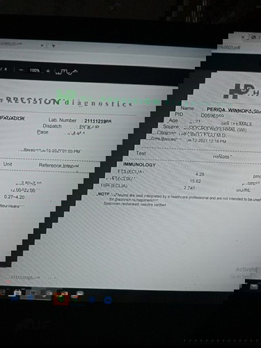 Lab result