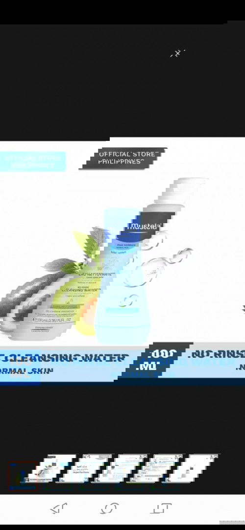 mustela no rinse cleansing water