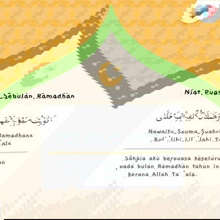 Niat Puasa Sebulan Ramadhan