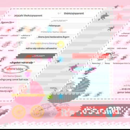 Nama Bayi. Fitur Favorit TAP