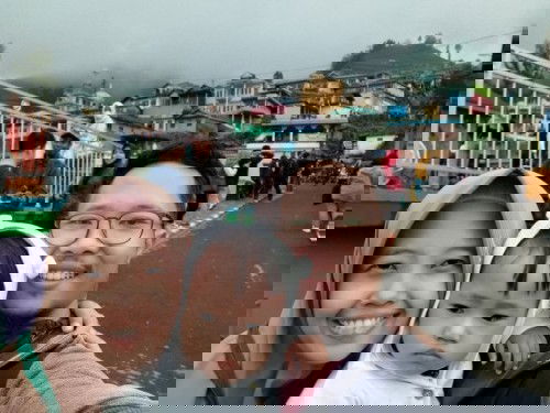 Lebaran perdana bersama si kecil dan sang adik dalam kandungan