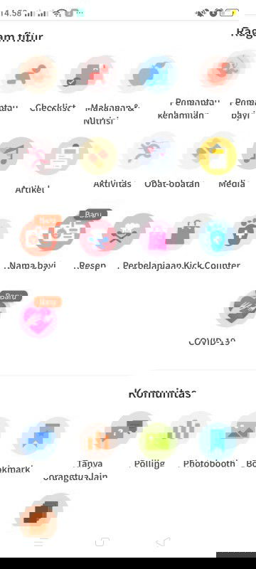 Fitur TAP pemantau kehamilan dan pemantau bayi