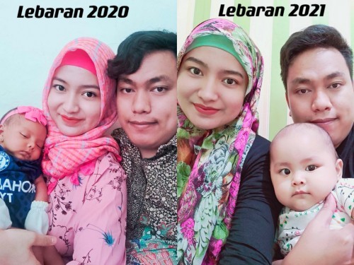 Lebaran bersama keluarga kecil