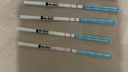 Testpack positif lalu jadi samar