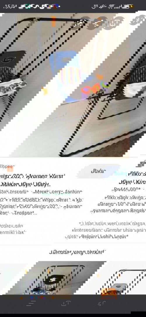 Kursi makan ayunan 
170rb saja jual cepat