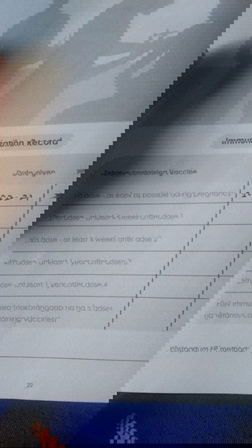Ilang ulit po ba dapat magpabakuna ng Tetanus Toxoid?