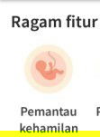 Memantau kehamilan setiap hari dengan fitur pemantau kehamilan