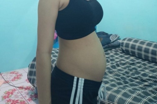 ท้องแบบนี้ ชายหรือหญิงคะ 4เดือน😁