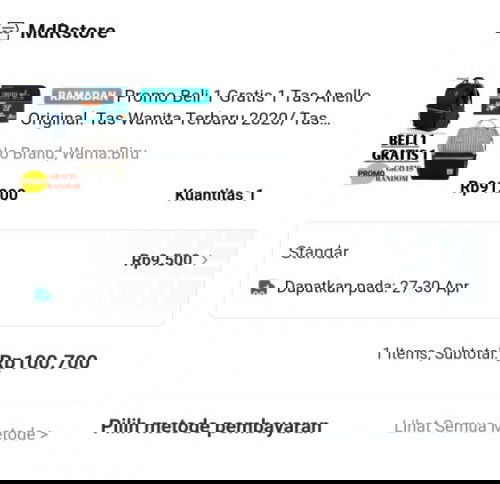 Tas Anello beli 1 gratis 1