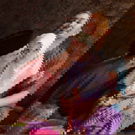 Idul fitri mengunjungi makam kakek