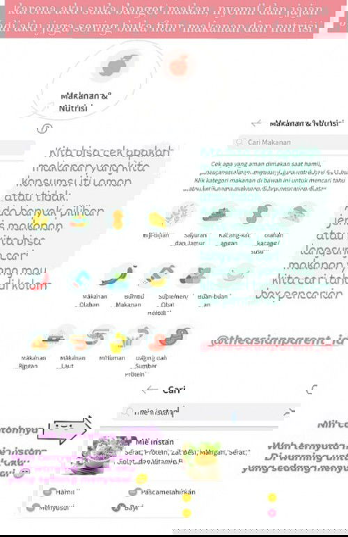 Fitur favoritku adalah makanan dan nutrisi!!! Kenapa tuh? Simak yuk