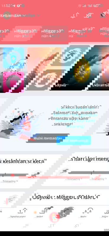 Menunggu dede lounching