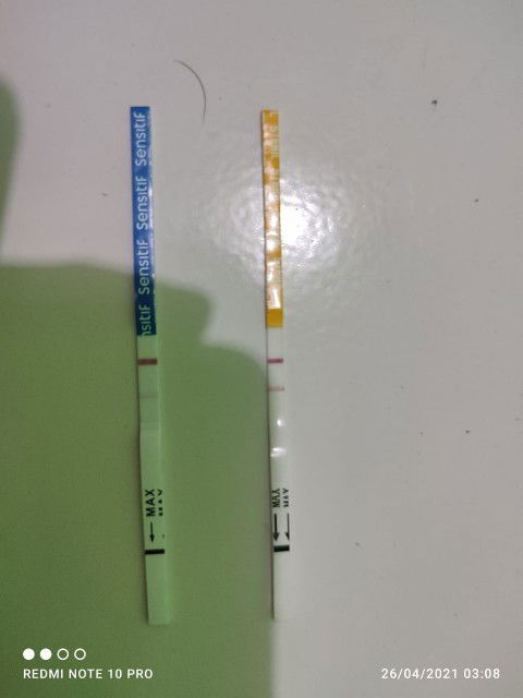 Test pack samar, dan 2 hari kemudian haid. Apa wajar?