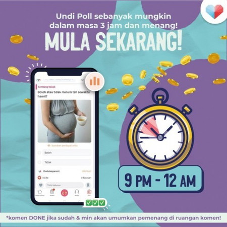 Min cari pemenang pengguna undi poll paling banyak malam ni!