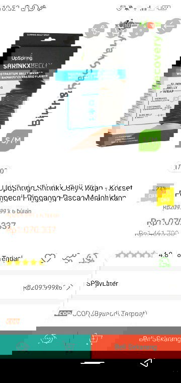 Jual Korset Pasca Melahirkan Hadiah GA karna Todak Muat