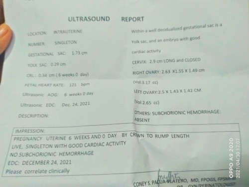 My first transvaginal ultrasound