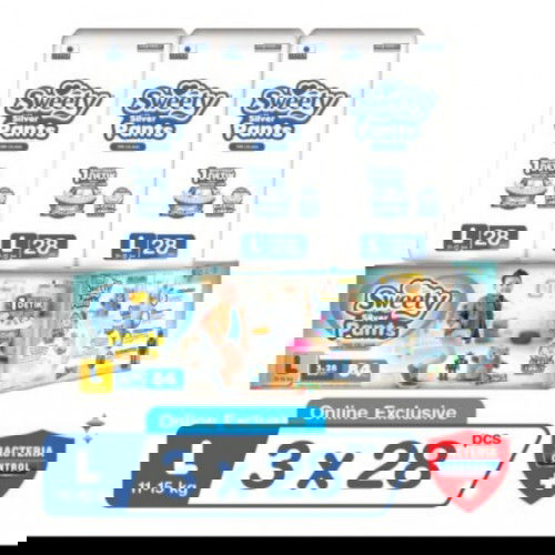 Popok bayi Sweety Silver ukuran L