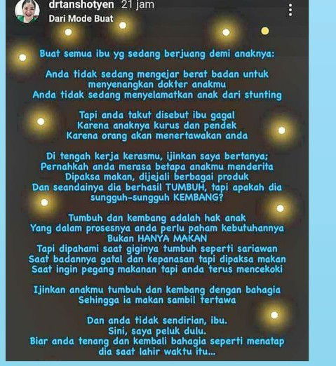 Untuk jadi bahan renungan