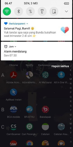 Notifikasi dari TAP