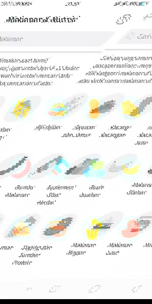 Fitur Favorite Makanan dan Nutrisi