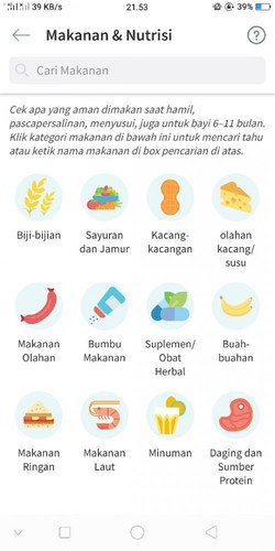 Fitur Favorite Makanan dan Nutrisi